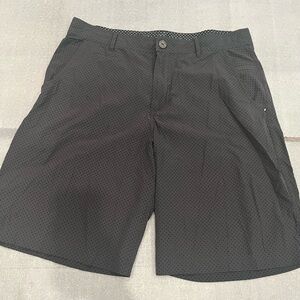 [W36]Lululemon Men's Commission Black Polka Dot Shorts Golf Short 10”
